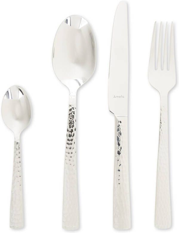 Xenos Bestekset Felicity zilverkleurig 24 delig 6 persoons