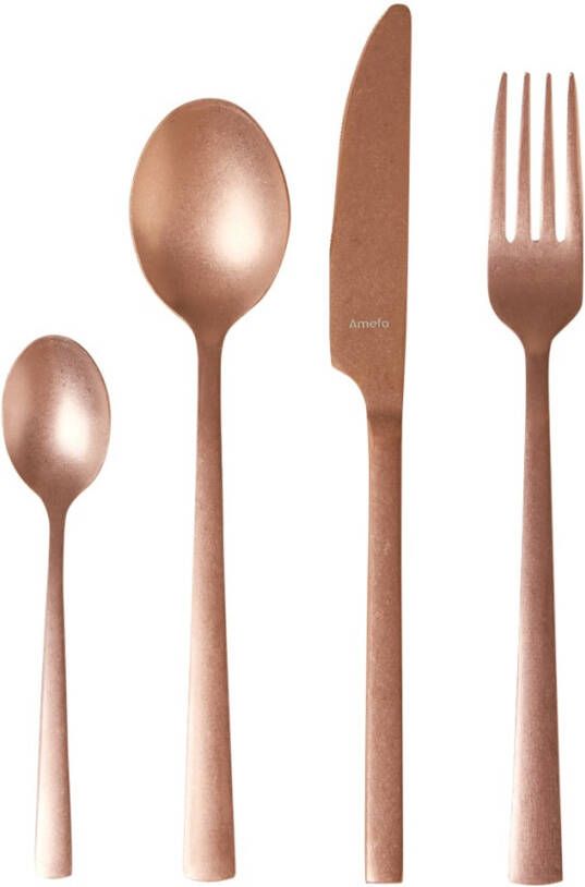Amefa Bestekset Manille Vintage koperkleurig 16 delig 4 persoons