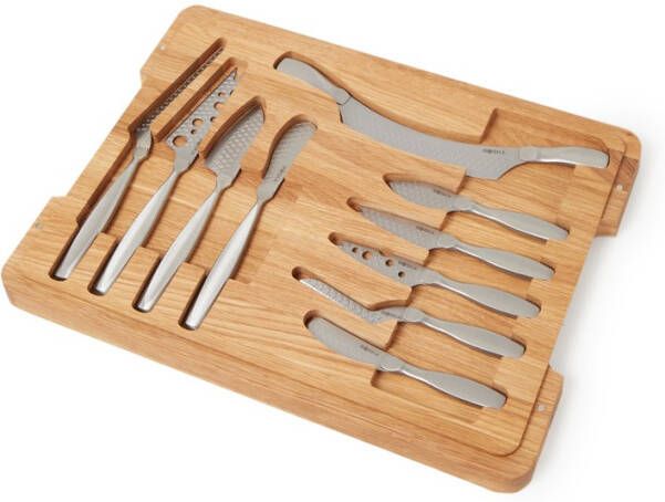 Boska Ultimate Cheese Set Monaco+ 10 Rvs Kaasmessen Luxe Serveerplank