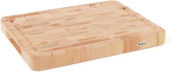 Butler Snijplank Kops Beukenhout Met Ril 40 X 30 Cm