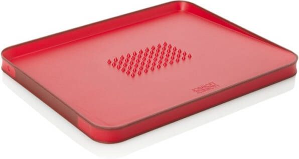 Snijplank Cut&carve Plus 2 Zijden Antislip Rood Groot 37, 5 X 29, 5 X 2, 5 Cm Jospeh Joseph