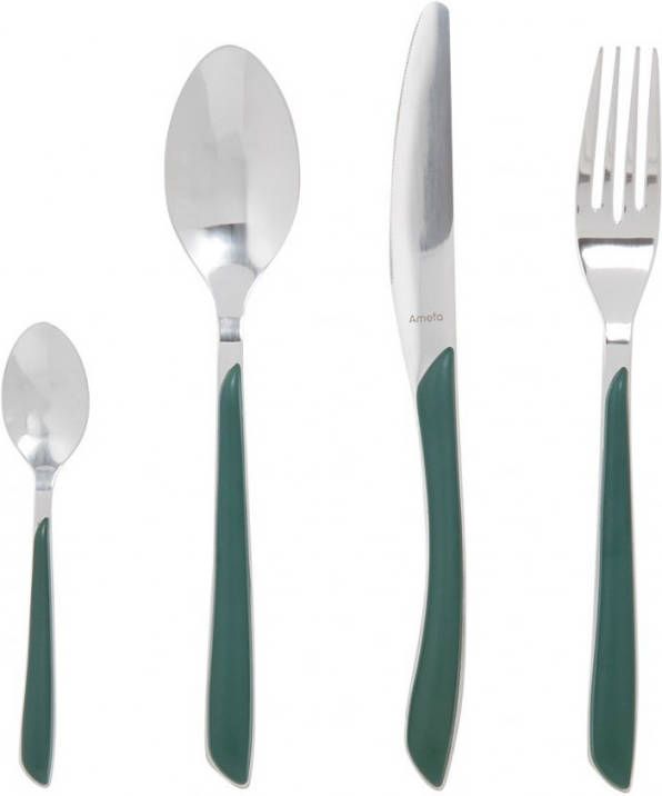 Xenos Amefa bestekset Eclat groen 24 delig 6 persoons