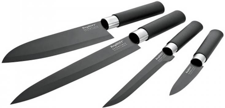 Berghoff Keramisch messenset 4 delig Zwart | Essentials