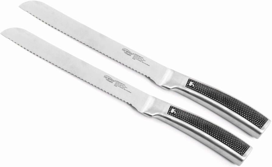 Merkloos Broodmes Rvs Broodmes 33.5 Cm 2 Stuks