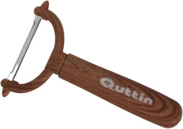 Orange85 Dunschiller Rvs 13 Cm Houtkleurig Aardappelschiller