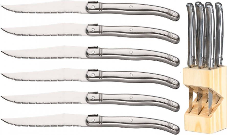 Sareva Steakmessenset Laguiole Rvs 6 Stuks