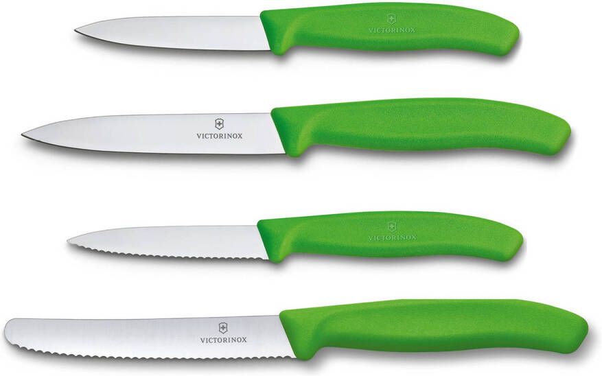 Victorinox Swiss Classic Keukenset 4 delig Groen RVS