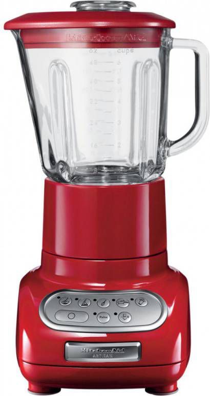 Kitchenaid 5ksb5553eer Blender Voor Op Aanrecht 1 5l Rood Blender Meswebshop Nl