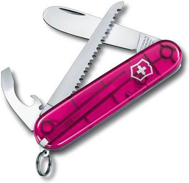 Victorinox My first H Kinderzakmes 9 functies Transparant Paars