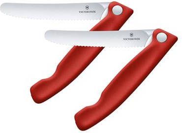 Victorinox SwissClassic Inklapbare Tomatenmessenset 2 delig Rood