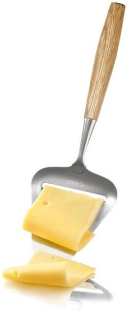 Boska Kaasschaaf Oslo Gemaakt Van Hoogwaardige Roestvrijstaal Met Eiken Handvat