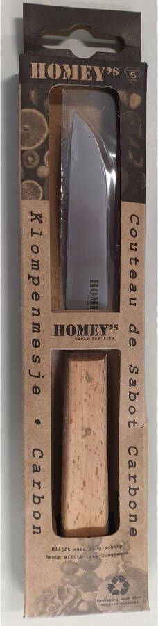Homeij Homey&apos, s Klompenmesje NIET ROESTVRIJ Carbon Staal In Showdoosje Van Karton
