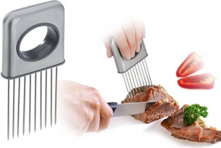 Westmark Snijhulp/uienkam RVS Met 10 Pinnen