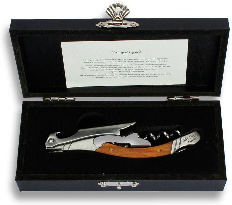 Jay Hill Kurkentrekker Laguiole Olijfhout